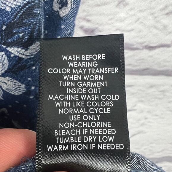 NWT Torrid Womens 2X Chambray Smocked Puff Sleeve Boho Cottagecore Mini Dress - Picture 10 of 13